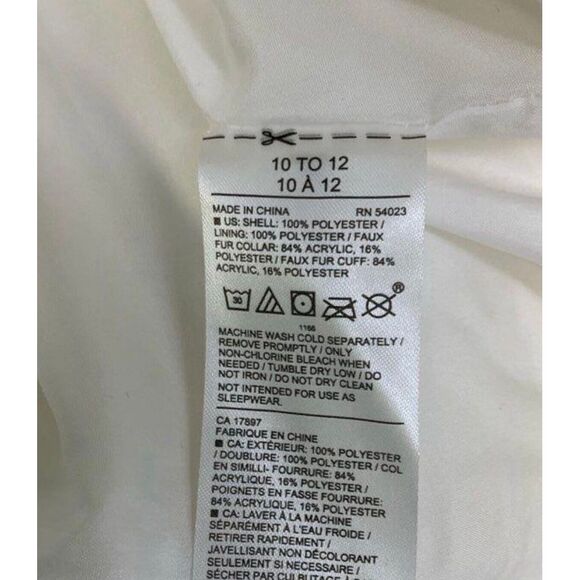 Rachel Zoe x Janie and Jack fur long formal coat jacket ivory old money classic - Picture 4 of 5